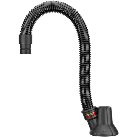 Heavy Duty Large Hammer Dust Extraction Attachment For Demolition Hammers With Universal Fit For Most One And One Eighth Inch Pavement Breakers And Dust Collectors OSHA Table 1 Compliant Dust Capture System flexible hose