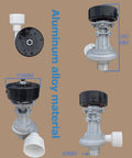 Impact Type Portable Hydropower Turbine Generator 1000W 220V with aluminum alloy material and dimensions visible