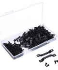 Sawtooth Picture Frame Hangers With Screws Black Metal Heavy Duty 39mm By 7mm By 4mm Easy Install Rust Resistant 150 Pack