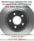 Brake Kit With Front 11.57 Inch Rotors And Rear 10.31 Inch Rotors For 5 Lug Dodge Avenger Caliber showing rear rotor