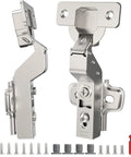 50 Pack 25 Pairs Inset Soft Close Cabinet Hinges Clip On Plate 45 To 110 Degrees Frameless European Cabinet Door Hinge 3D Adjustable