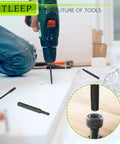 10 Piece Metric Hex Bit Set With One Quarter Inch Shank S2 Steel Magnetic Tips Long Allen Wrench Drill Bits Range 12mm To 1.5mm For Ikea Furniture Assembly Workhorse Pro Grade Socket Bit Set Black in use with drill.