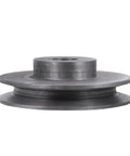 Top Notch Single Groove Cast Iron V-Belt Pulley With 100mm Od And 19mm Bore, designed for air compressors and pumps.