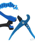 No Sweat 2 In 1 Drip Irrigation Tubing Cutter And Sharp Hole Punch For Pe Pipe 16 To 25 Mm, includes three ergonomic tools.