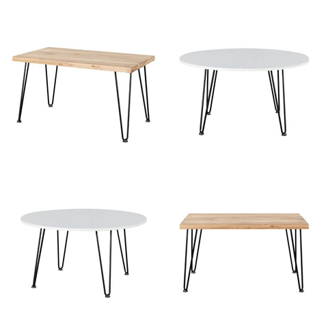 Tables with 12 Inch Hairpin Table Legs Set Of 4 With Black Floor Protectors, DIY Modern Desk And Outdoor Table Legs
