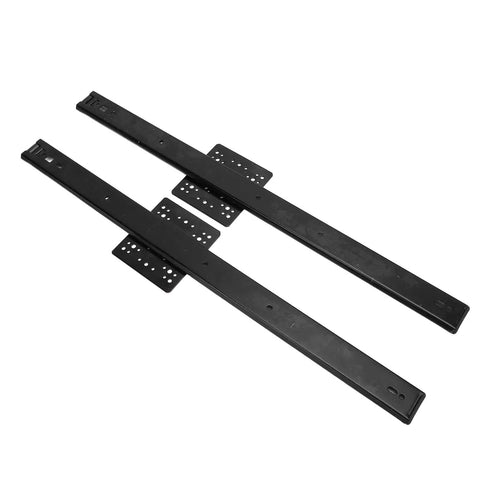 Heavy Duty Drawer Slides for Cabinets and Closets 1 Pair 20 Inch Long 35mm Wide 20kg Load Concealed Ball Bearing Sliding Rail black