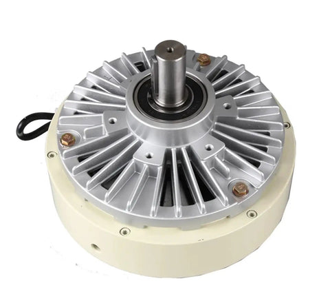 Top view of Magnetic Powder Clutch And Motor Brake System For 2.5Kg Load showing metal shaft and housing details.