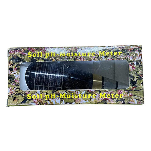 Pro PH And Moisture Soil Tester 2 In 1 Meter in packaging for home garden and yard care, visible through box window