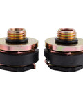 Mercedes-Benz Transmission Cooler Line Quick Connector Two Pack for E320 3.2L 2003-2005 and E350 3.5L 2006-2009 bolt-on fittings, gold finish