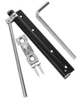 Automatic Door Closer Spring With Anti Rust Stainless Steel, L-shape tool, and mounting screws for residential use.