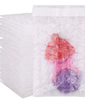 Stack of 100 Pack Small Bubble Pouch Bags 3.15 X 4 Inches Self Sealing Bubble Pouches With Double Walled Cushioning