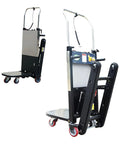 Heavy Duty Electric Stair Climber With Massive 300kg Load Capacity And Sweet 850W Motor. Portable steel design for warehouse use.