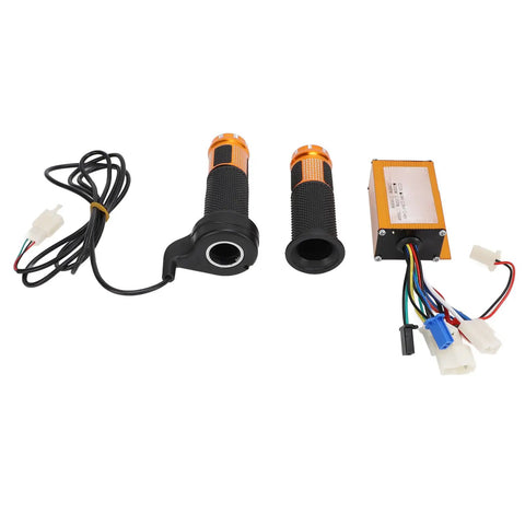 Golden 24V 250W Electric Bike Brushed Controller With Aluminum Alloy Housing Throttle Grips For Tricycle Motorcycle