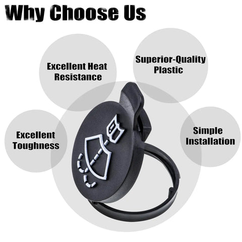 Windshield Washer Fluid Reservoir Cap Replacement For GM Cars Plug And Play Install Bottle Cap Direct Fit Durable Build