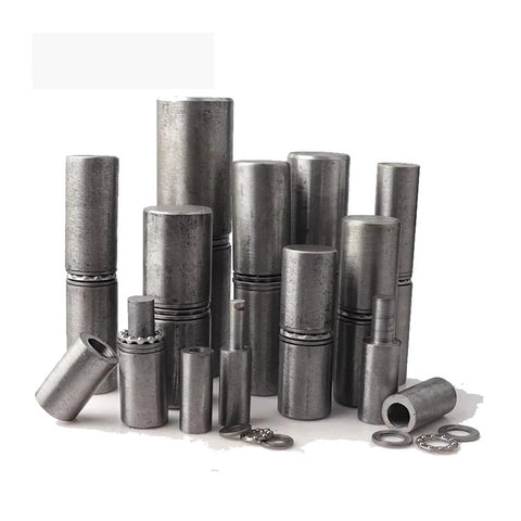 Weldable Bearing Door Hinges With Barrel Style For Doors And Cabinets Detachable Cylindrical Door Shaft Iron Hinge Durability