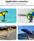 Handheld Inflatable Wing For Wing Foiling And Kitesurfing, Durable Polyester Surf Kite With Storage Bag, Dual Airbag Design