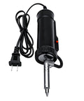 Automatic Desoldering Pump Vacuum Solder Sucker Tool For DIY AC110V 30W Electric Desoldering Gun showing nozzle and power cord
