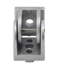 Beefy Zinc Alloy Pivot Joint Fittings For Aluminum Profiles Movable Hinge Connectors 180 Degree Adjustable Pivot Joints Flexible Extrusion Hardware 4 Pack, silver
