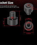 Ford 4 Lug Rear Axle Nut Socket Wrench For F Series Trucks Ten And A Half Inch Spindle Nut Size, showing dimensions