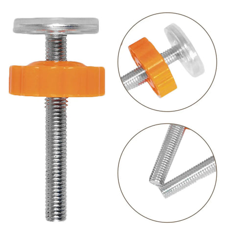 ABS Threaded Long Rod M10 Gate Replacement Kit 2 Pieces Heavy Duty Steel Gate Extender For Pressure Gates, orange adjuster and rod