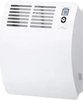 Wall Mount Convection Heater 1000W 120V With Digital Control Silent No Fuss Fanless Space Heater showing thermostat and display panel