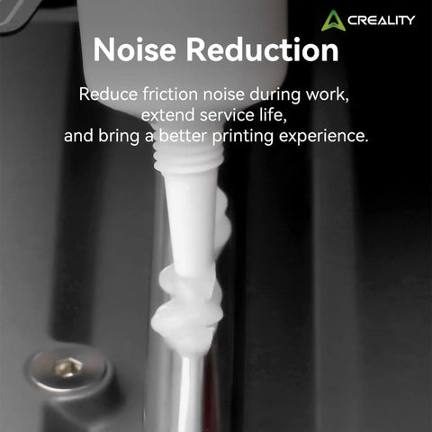 Odorless 3D Printer Lubricant Grease for Gears and Moving Parts being applied for reduced noise and friction, shown in use