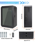 Drop Dead Sturdy EV Charger Cover With Weatherproof Lock Enclosure For Tesla Chargepoint And Grizzl E Plugs Outdoor Wall Mount with dimensions.