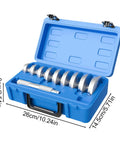 Heavy Duty Aluminum Wheel Bearing Puller Press Kit With Anti Slip Handle For Quick Removal And Installation On Common Tire Sizes Cutting Service Time Fast While Providing A Secure Grip Build That Is Wicked Lightweight For One Hand Work Like A Boss, blue 10-piece case