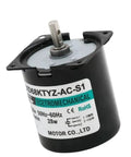 28W 220V Small AC Motor With Low Speed Reversible Permanent Magnet Synchronous Drive Gear Reduction At 10 RPM