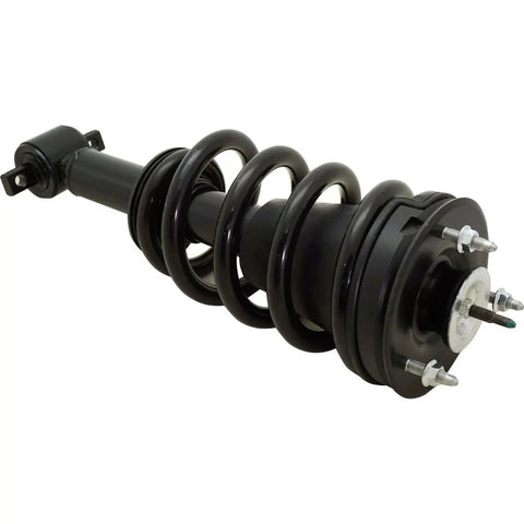 Heavy Duty Adjustable Tie Rod End For Ford 500 Freestyle And Taurus X 2005 Through 2008 Fixes Wheel Wobble With Zero Sweat Front End Alignment And Tight Rides close-up of black metal tie rod end with coil spring