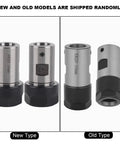 Super Solid ER20 Collet Block Chuck Holder For Lathe And Milling Machines showing new and old model designs for strength.