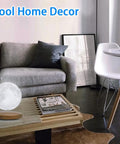 Levitating Moon Light With Magnetic Base And Remote Control Dope Floating 3D Moon Lamp Spins In 3 Color Modes in modern living room