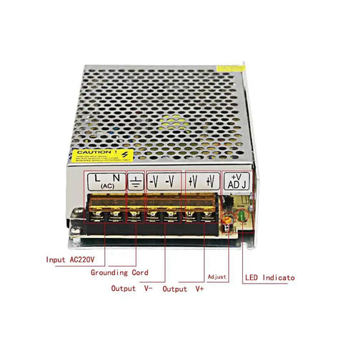 High Current 5V 30A Power Supply For LED Strips, CCTV, Radio, And Computer Projects, 150W Universal Regulated Switching Power Adapter With Surge Protection, EMI Filter, Overload And Short Circuit Safeguards, Indoor Use