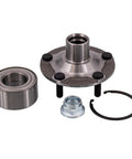 Front Hub Bearing Assembly For Nissan Kicks And Sentra All Trims FWD 5 Lug With ABS Hub Unit Replacement components displayed