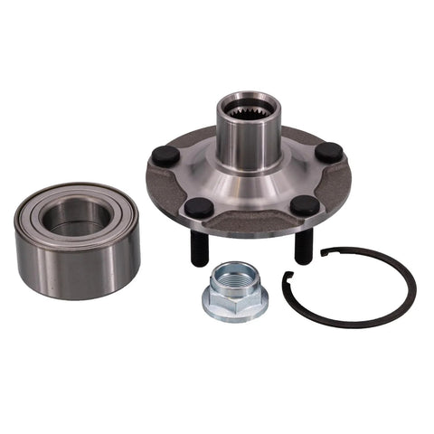 Front Hub Bearing Assembly For Nissan Kicks And Sentra All Trims FWD 5 Lug With ABS Hub Unit Replacement components displayed
