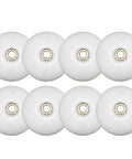 Inline Skate Wheels 72mm 76mm 80mm 90A Hardness 8 Pack With Bearings For Outdoor And Indoor Use White Durable PU Replacement Wheels