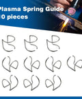 Ten Piece Spacer Guide Set For CUT50 CUT50D CUT50DP And CUT60 Plasma Cutters With SG-55 Torch Durable AG-60 Spring Guides