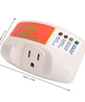 Top Shelf Single Outlet Surge Protector With No Sweat Voltage Defense For Heavy Duty Home Appliances Like Air Conditioners Freezers Ice Makers Washing Machines US Plug Smooth Delay Tech on display with indicator lights.