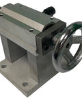 Precision Cnc Rotary Axis Tailstock With Adjustable Moving Center For Wood Routing Fast Fifty Millimeter Stroke shown from an angled view.