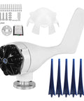 Beefy 1600W 24V Wind Turbine With 6 Nylon Fiber Blades And Permanent Magnet Alternator for off-grid homes and small businesses