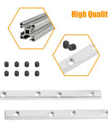 Image of 4Pcs 2020 Straight Line Connector For T Slot Aluminum Extrusion With M5 Screws showing connectors and screws for 6mm slots