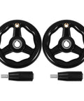 Two Pack Lathe Hand Wheel With Comfortable Grip For Machine Tools And Milling Machines, Four Inch Hand Crank Handles In Bakelite And Iron