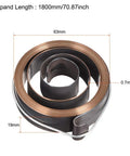 Badass Drill Press Quill Feed Return Spring Assembly With Gnarly Chrome Housing And Rock Solid Hook Mounting, 63mm diameter.