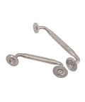 Heavy Duty 201 Stainless Steel Push Pull Door Handle Grab Bar For Gates Entrances And Sheds Durable Metal Door Pull With Screws 13mm Diameter And 6.65 Inch Length Ideal Outdoor Door Hardware, pack of 2