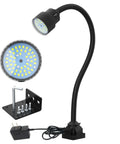 Lathe Led Work Light With Dual Gooseneck Waterproof Design 1200 Lumens Beefy Mechanic Lamp with mounting bracket and power adapter