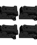 Self Locking Folding Table Leg Brackets 4 Pack, Quick Setup Hardware Hinges For Furniture Cabinet And Workbench, black metal