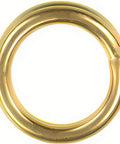 Tiny 3.5mm Outer Diameter 2.5mm Inner Gold Split Ring For Jewelry Making And Repairs Tiny But Mighty Durable 14K Gold Connector For Delicate Intricate Designs 1 Piece, close-up view