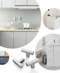 2 Pack Square Brushed Nickel Cabinet Pulls Stainless Steel Single Hole Cupboard Hardware For Drawers And Cabinets in use