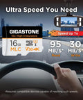 High Endurance Mlc Micro SD Card Built Tough For Dash Cams And Security Cameras Delivering No Sweat 4K Video Capture And Rock Solid Durability With Lightning Fast 95mb Transfer Speeds Including Adapter with speed ratings.