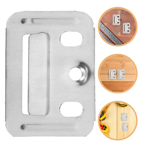 Heavy Duty Stainless Steel Wall Panel Clamps 100 Piece Set Quick Grip Snap In Hardware flat view showing fastener detail